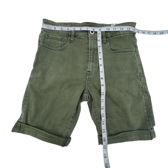 G-Star Raw 3301 Green Slim Cuffed Hem Denim Jean Shorts Size 29 Men's - Picture 5 of 8